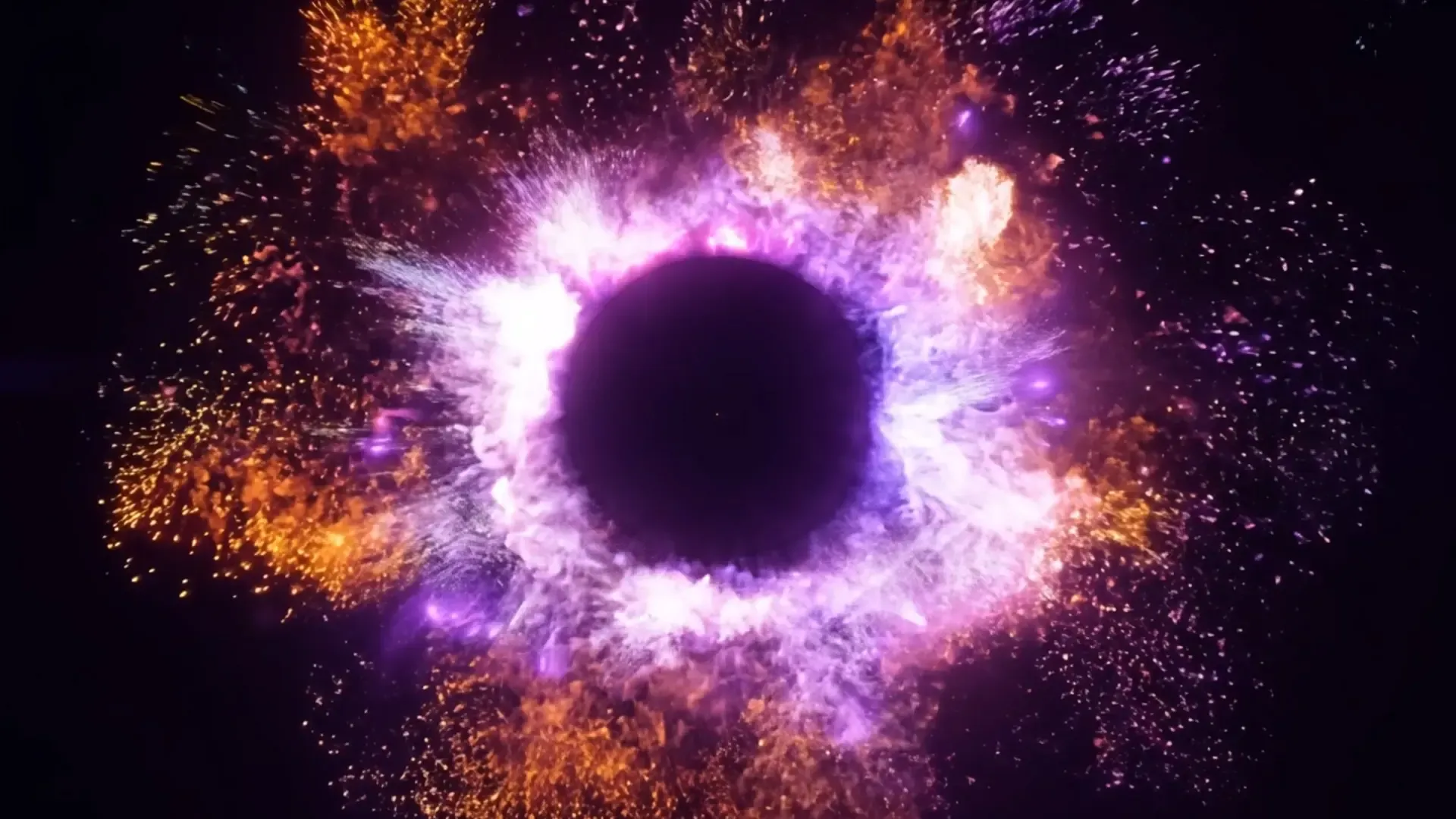 Spectacular Cosmic Explosion Overlay for Dynamic Logo Animation